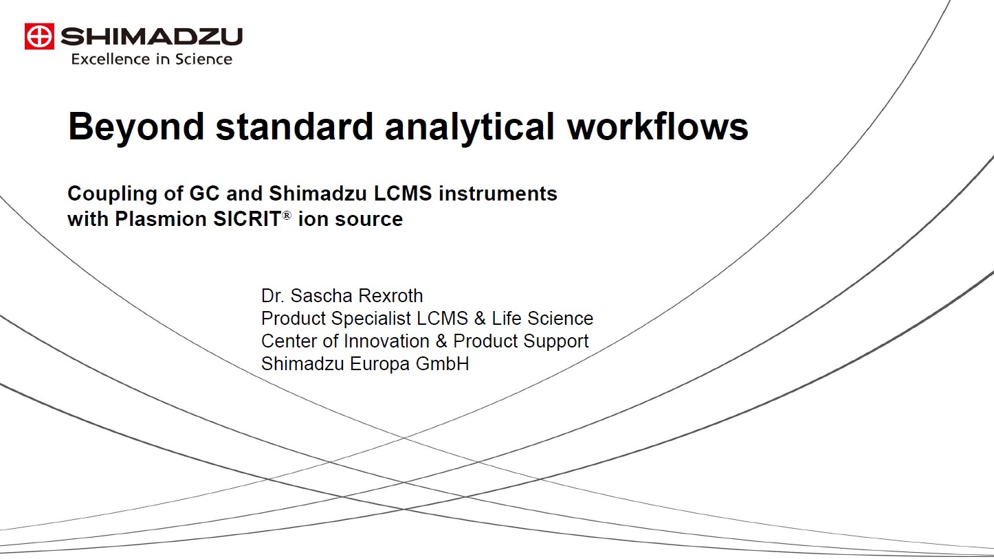 Cover slide of the webinar about Beyond Standard Analytical Workflows implying its streaming offer on Plasmion Downloads